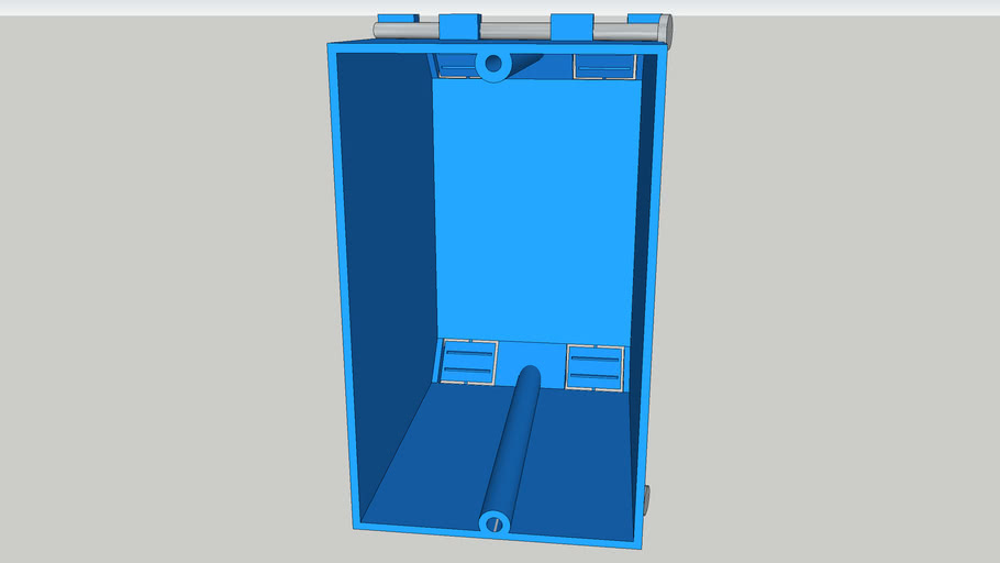 Carlon Single Gang New Work Box 3D Warehouse