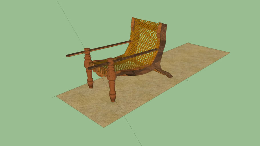 easy cane chair 3D Warehouse