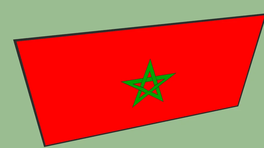 Bandiera Marocco - - 3D Warehouse