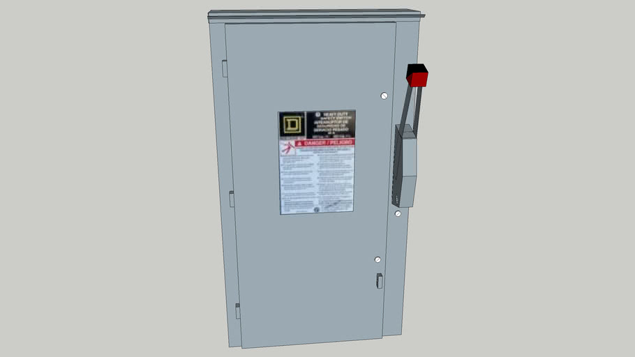 Square D 100amp Safety Switch | 3D Warehouse