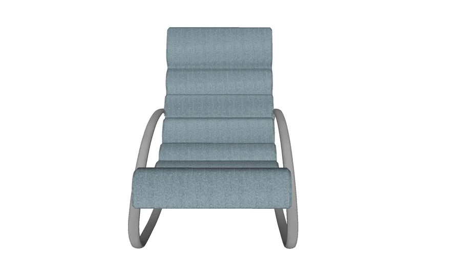 82271 Rocking Chair Manhattan Fabric Blue
