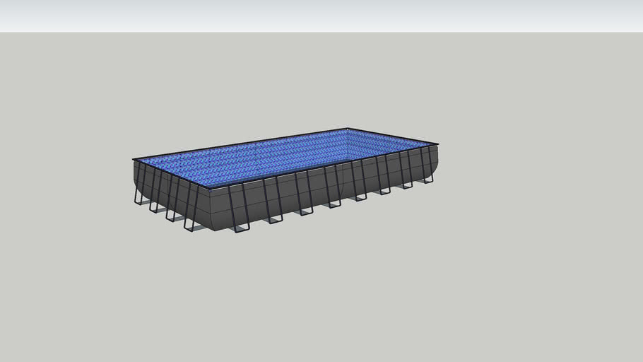 Intex Metal Frame Pool 975x488x132 | 3D Warehouse