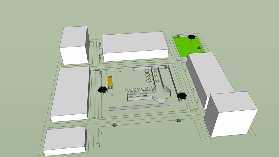 Terminal de Buses 3D Warehouse