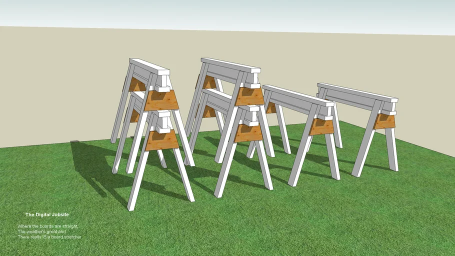 Stackable Sawhorses | 3D Warehouse