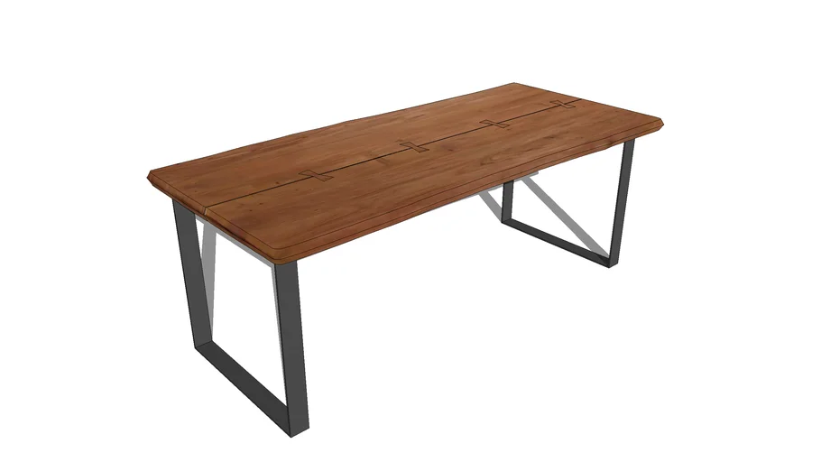 Live Edge Dining Table 3D Warehouse