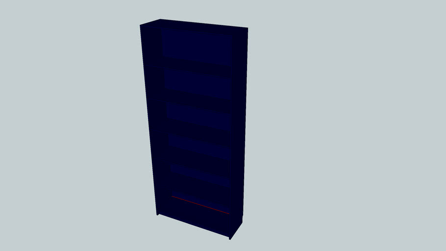 IKEA Billy Bookcase (Blue) 3D Warehouse
