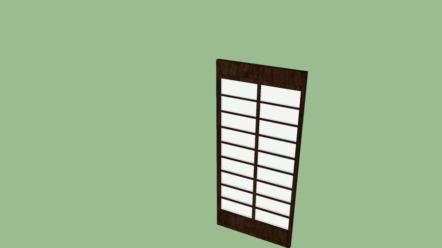 shoji screen 3D Warehouse