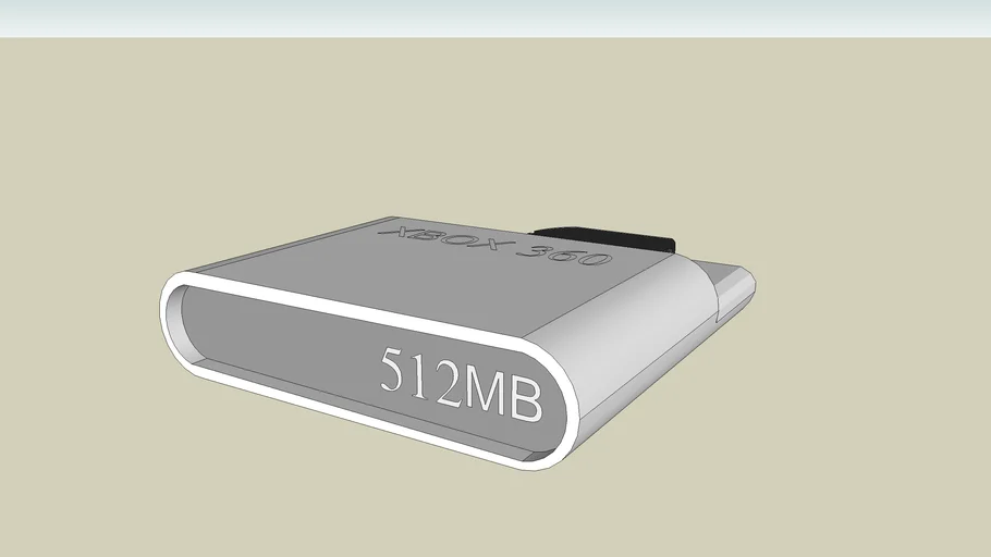 Microsoft Xbox 360 Memory Unit 512MB 3D Warehouse