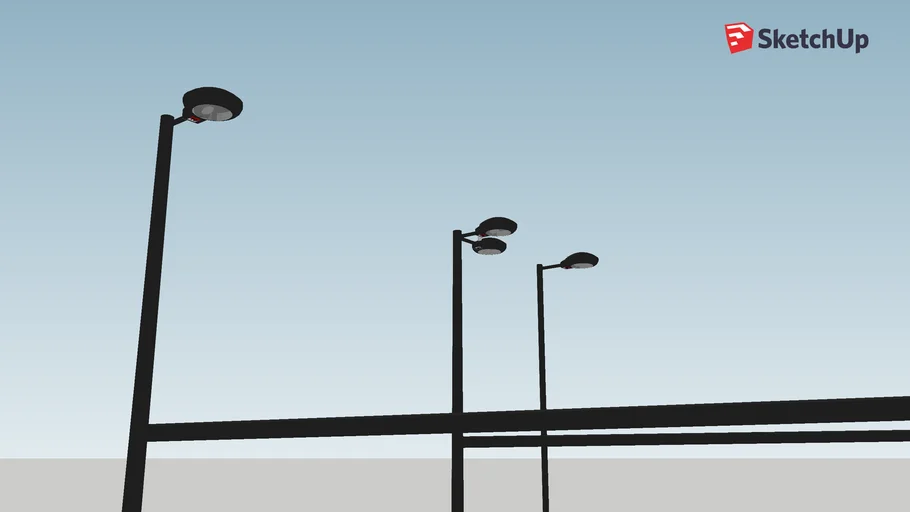 Random street light 2 W/ old light cobra head | 3D Warehouse