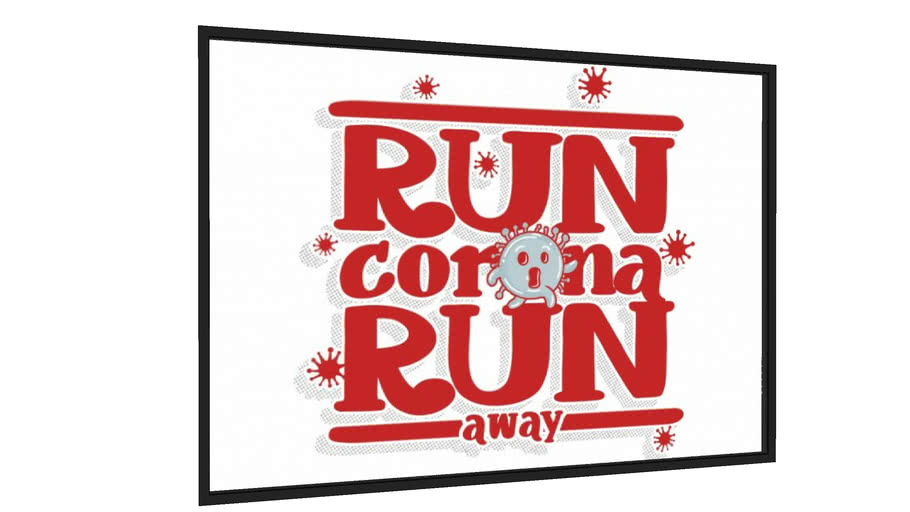 Quadro Run corona run 3 - Galeria9, por PIPPI