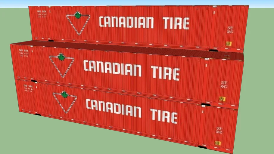 Canadian Tire Container Stack 3D Warehouse
