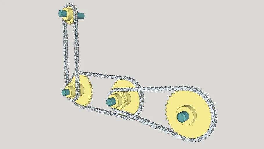 Kette chain sprocket 3D Warehouse