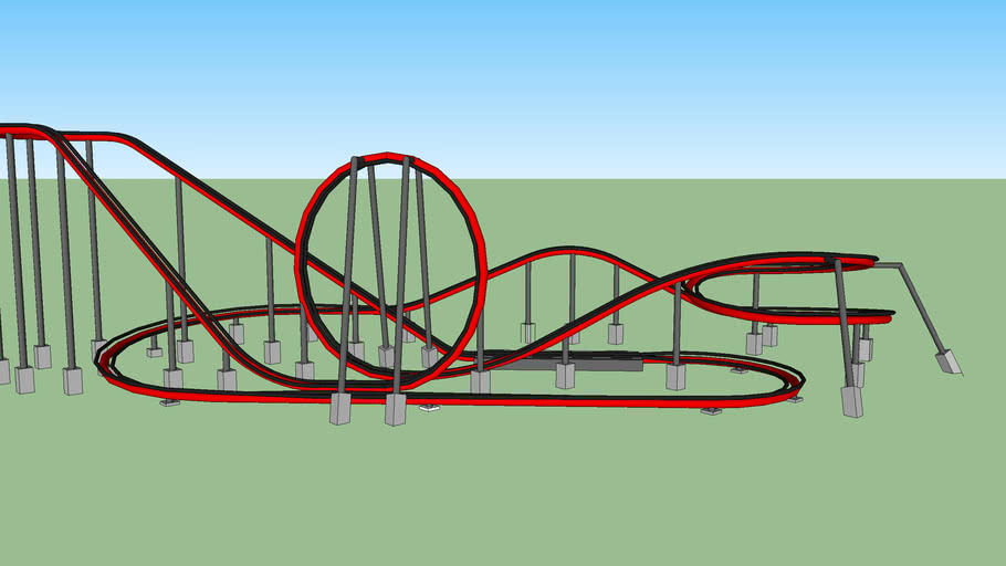 single loop roller coaster 3D Warehouse