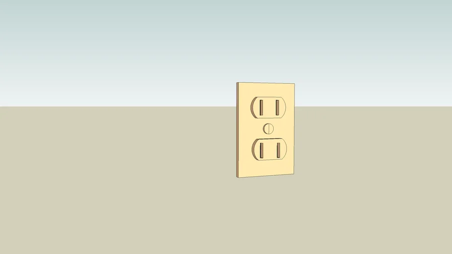 To Scale Wall Outlet