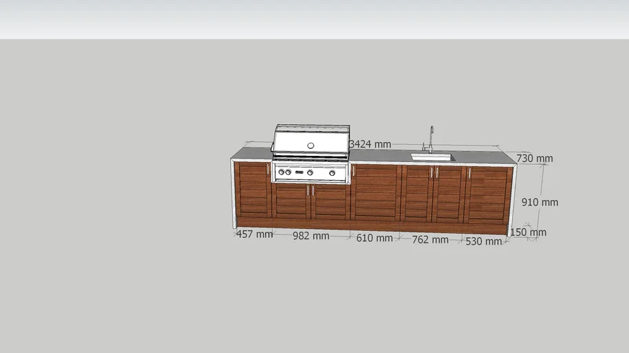 Outdoor Kitchen WIST002 | 3D Warehouse