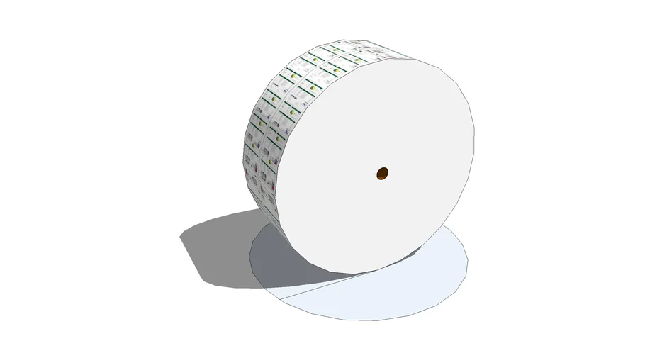 Printed roll of paper 3D Warehouse