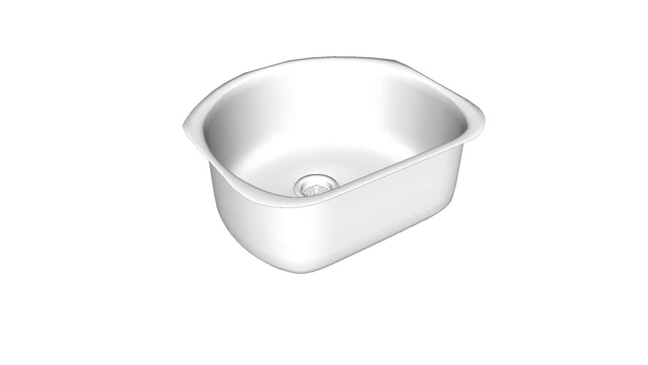 50200 McAllister(R) UnderMount SingleBowl Kitchen Sink, 235/8 inch x 21 inch x 93/4 inch