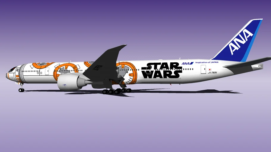 ANA全日本空輸 Boeing 777 381ER JA789A ANA STAR WARS JET BB 8