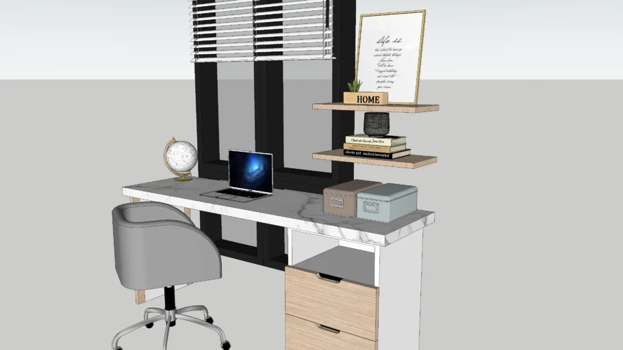 STUDY TABLE + WINDOW | 3D Warehouse