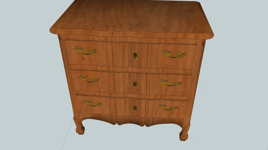 petite commode Loius XV | 3D Warehouse