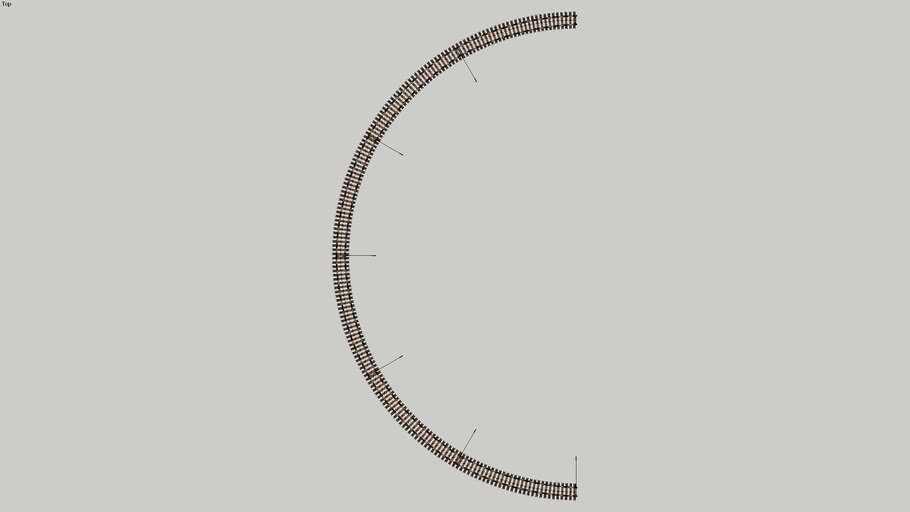 18' RADIUS CURVE Semi-Circle | 3D Warehouse