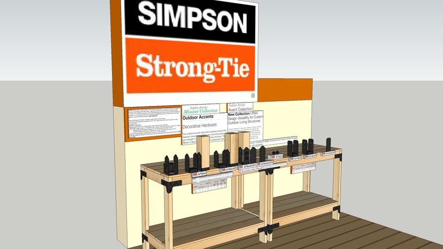 4x4 Simpson StrongTie Outdoor Accents 4inch Adjustable Post Bases