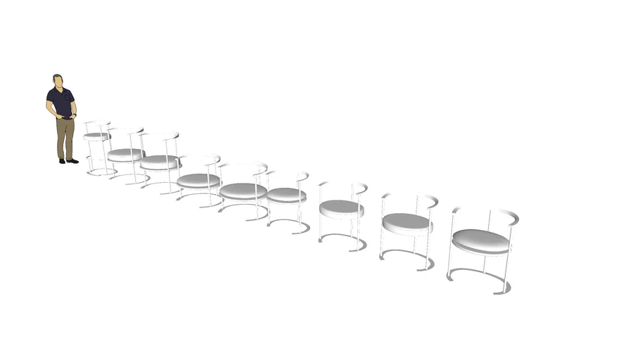 AZUCENA - CATILINA CHAIR - Luigi Caccia Dominioni | 3D Warehouse