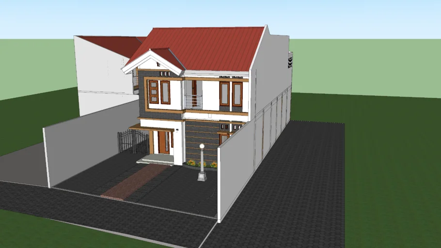 rumah tinggal 2 lantai + kost