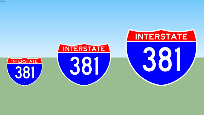 Interstate 381 Sign