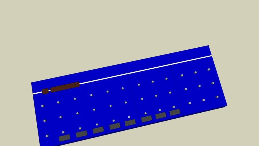 MIDI Effects Rack Controller blue 3D Warehouse