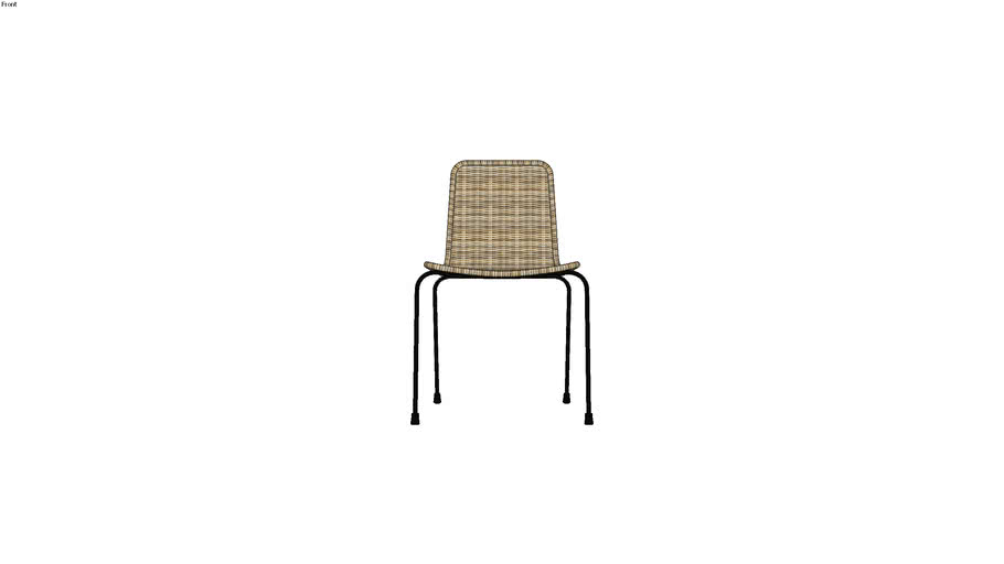 ZIA Chaise en rotin 3D Warehouse