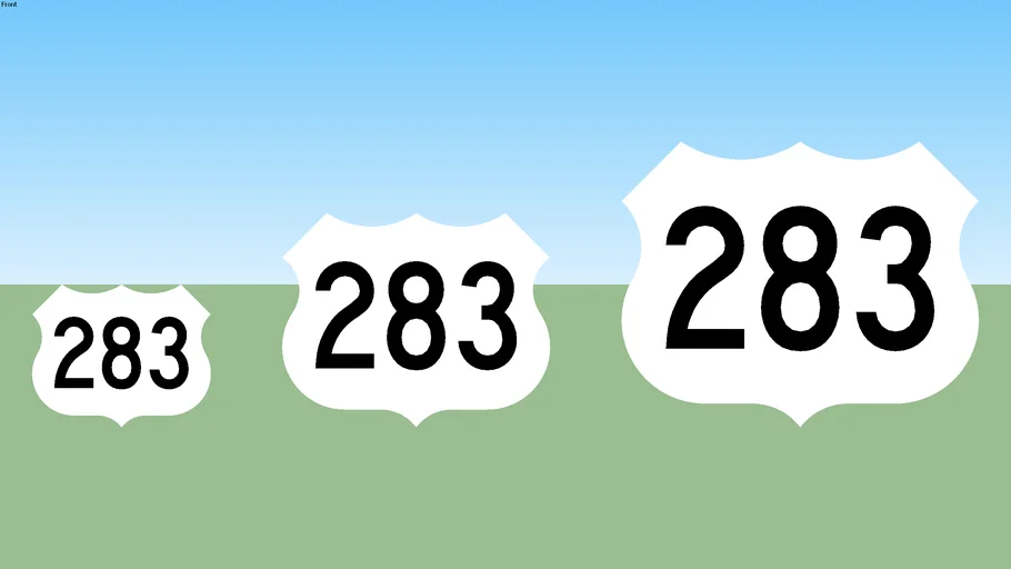 U.S. 283 Sign | 3D Warehouse