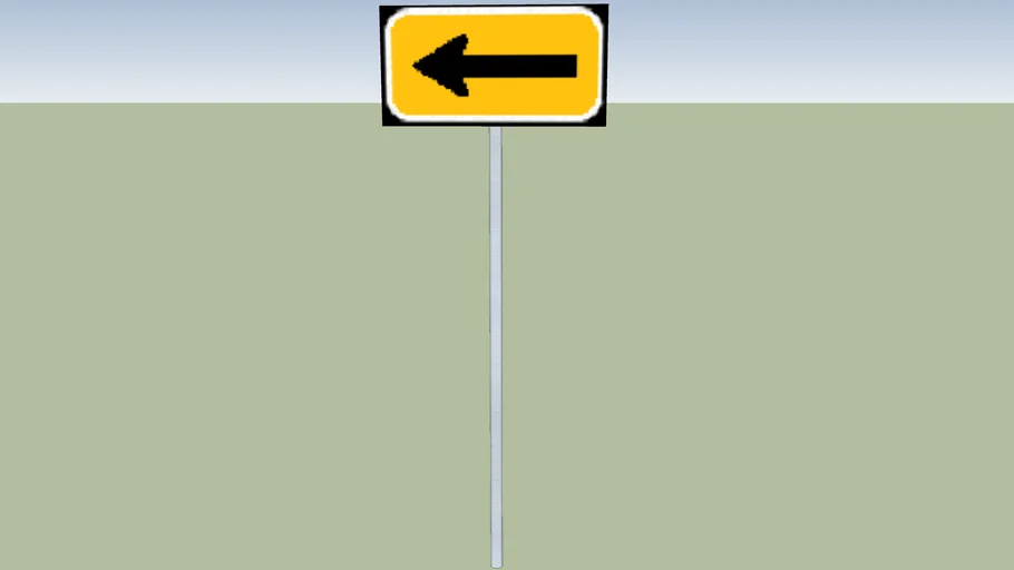 Left arrow sign
