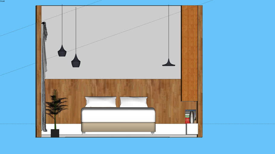 minimalist bedroom | 3D Warehouse