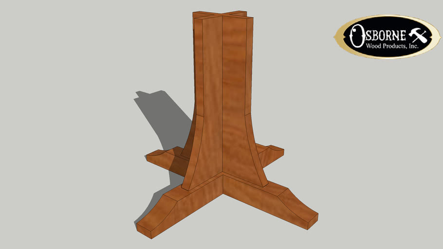 Craftsman Pedestal Base 3D Warehouse