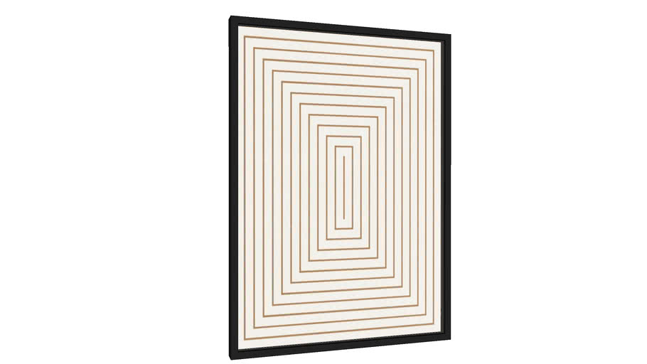 Quadro LINES IN PERSPECTIVE - Galeria9, por My Favorite Arts | 3D Warehouse