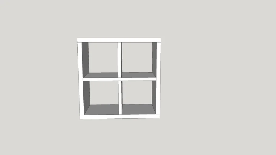 IKEA KALLAX Shelf Unit 2x2 White 3D model