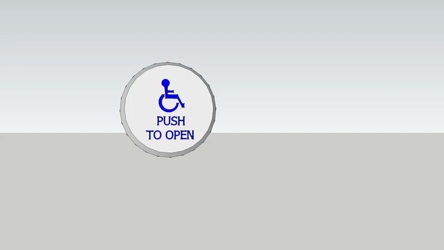 ADA door opener push button 3D Warehouse