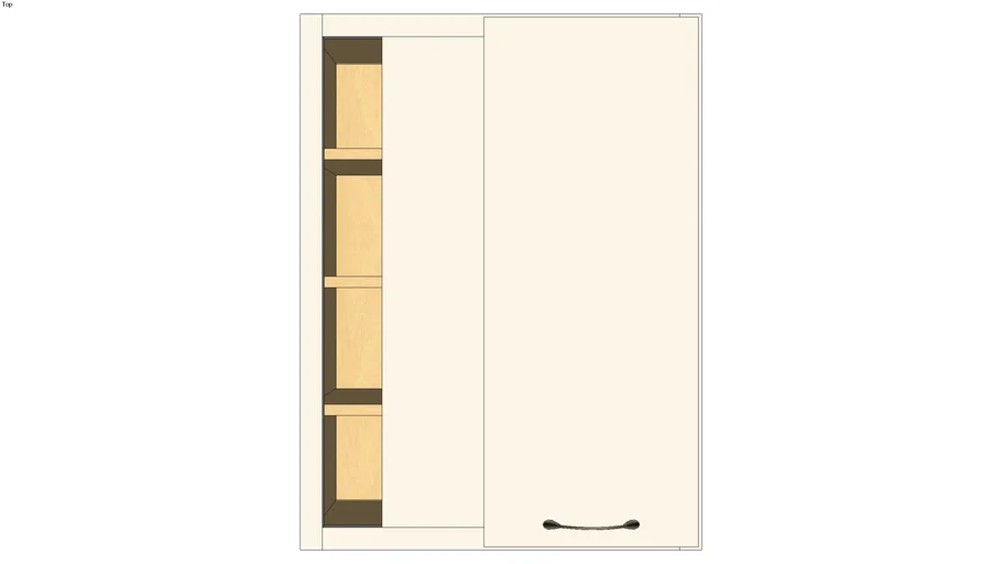 Wall Blind Corner Single Door | 3D Warehouse
