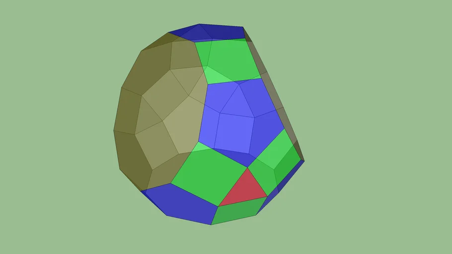 Tridiminished Rhombicosidodecahedron 3d Warehouse 