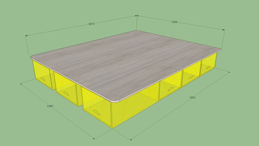 GOezGO 20201030 訂做雙人床板 storage bed