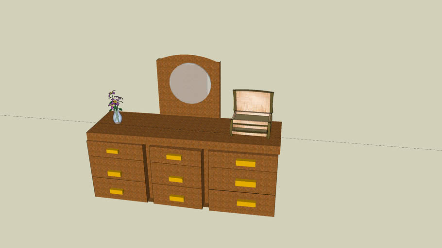 Bedroom Desk, | 3D Warehouse