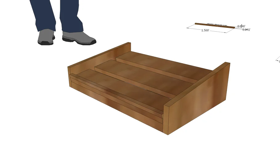 Pedal Board with Dimensions 3D Warehouse