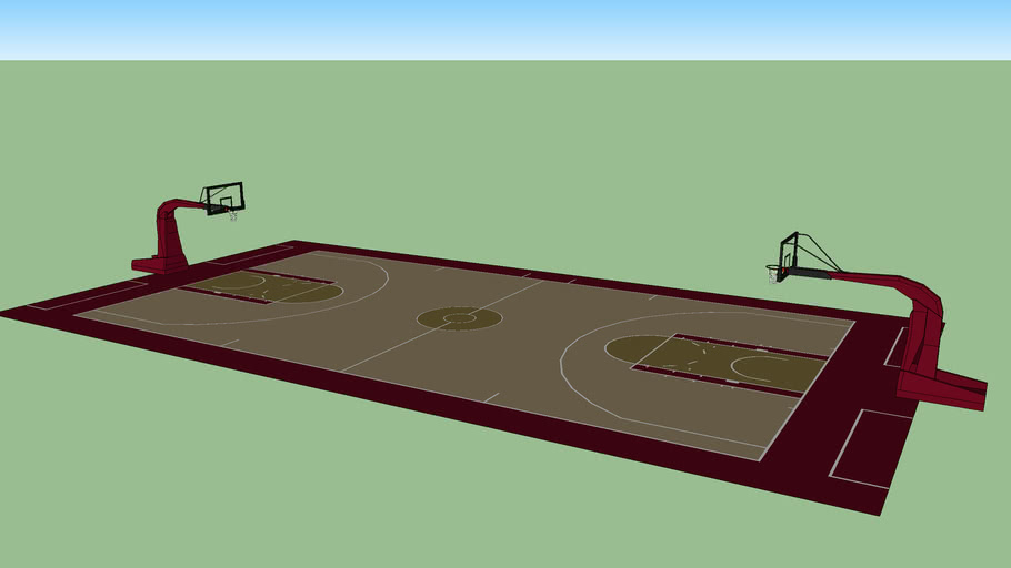 NBA Basketball Court 3D Warehouse