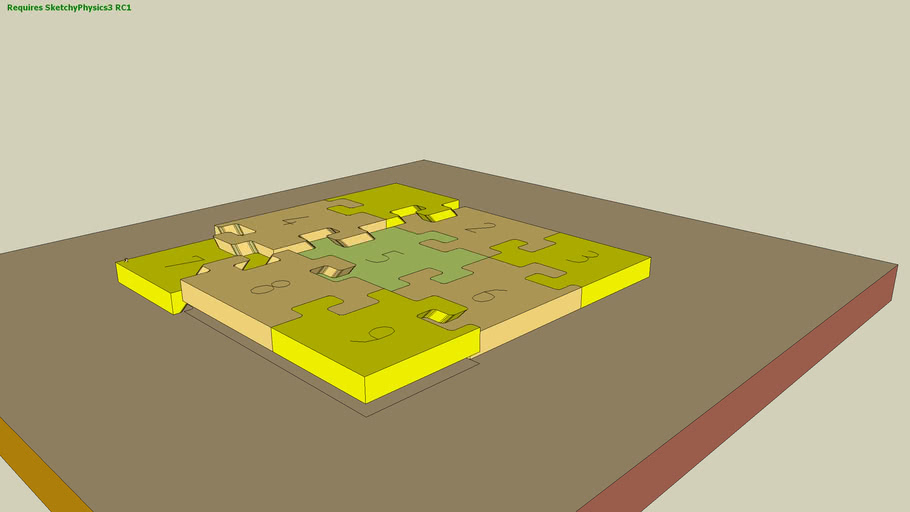 diagonal jigsaw puzzle 2 | 3D Warehouse