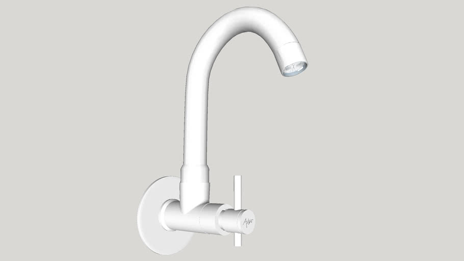 ARBO LO-1908 Sink Cock With Swivel Spout Wall Mounted