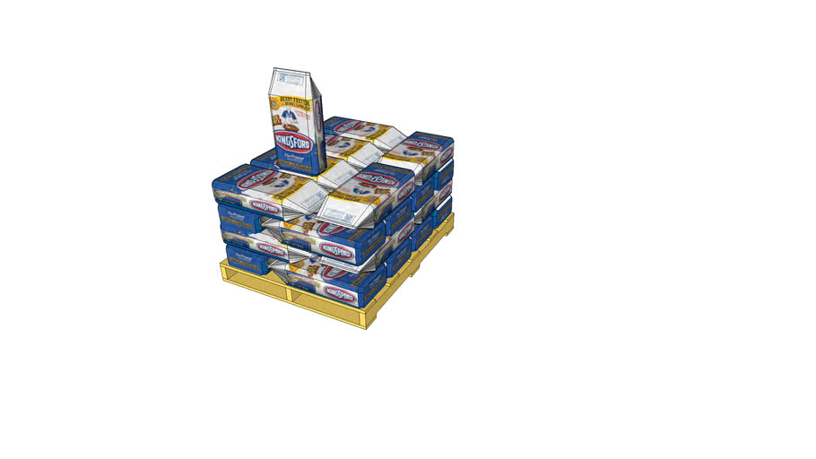 Kingsford Charcoal on a Pallet 3D Warehouse