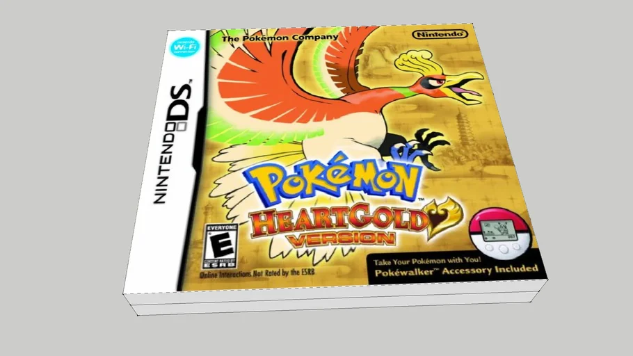 Pokemon Heart Gold DS Box 3D Warehouse