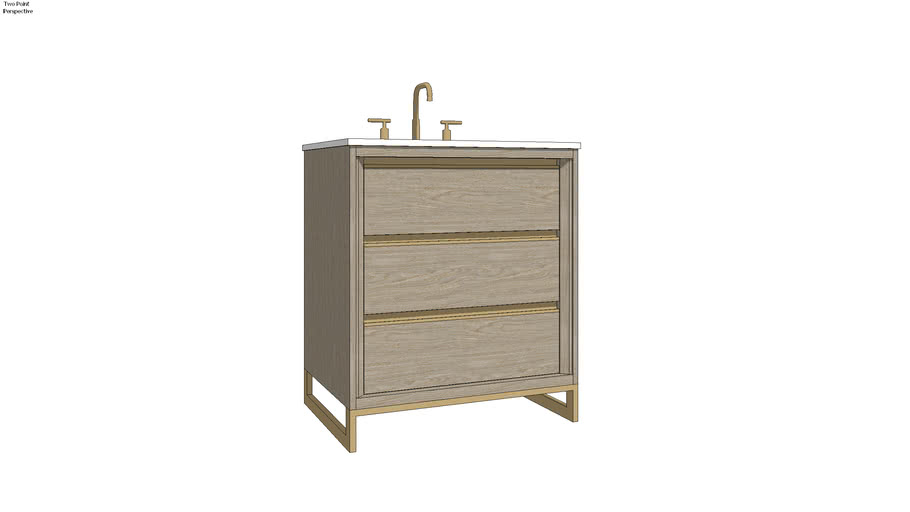 Fairmont Ambassador 30″ Vanity 3D Warehouse