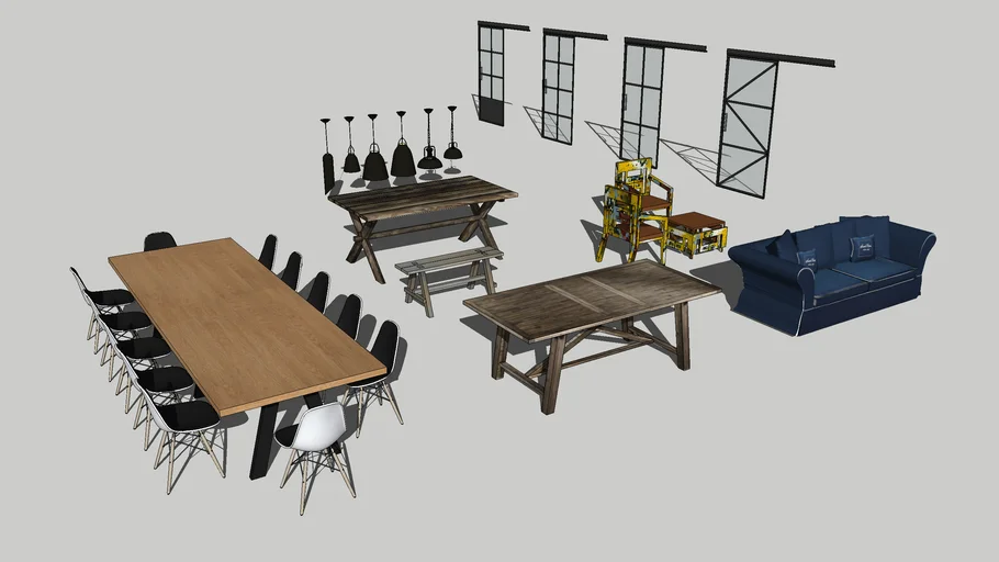 Мебель для 3d sketchup